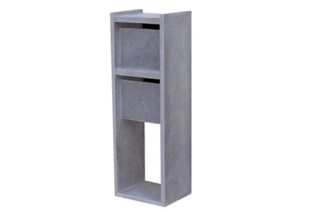madrid dubbel Brievenbus "Madrid Dubbel" hardsteen blauw (H50)