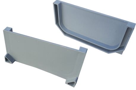 afvoer begin-eindstuk 6 cm afvoergeul Begin/eindstuk ( 6 cm hoogte)
