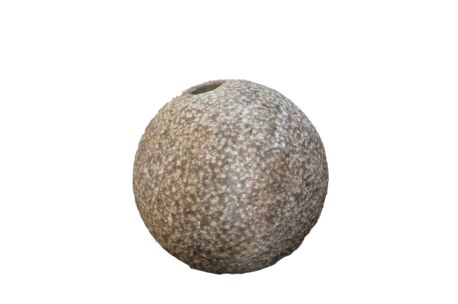 Bol 20cm H53 hebouchardeerd en geboord Bol °20 (H53) gebouchardeerd en geboord