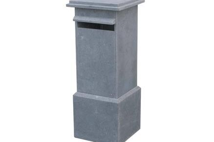 Bilbao Brievenbus "Bilbao" hardsteen blauw (H50)