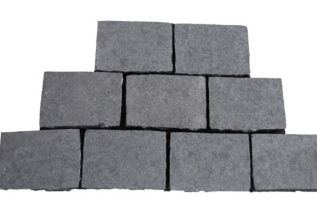 Kassei Basalt platine gebrande top 20x14x5  31st/m² in kist