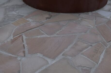 Kandla Brown flagstone  ( 75 kg/m² als vloer ) 4-7 st/m² ; 2-4 cm dik