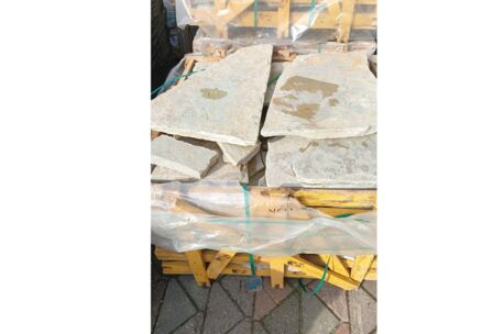 Tandur yellow flagstone  ( 75 kg/m² als vloer )4-7 st/m² ; 2-4 cm dik