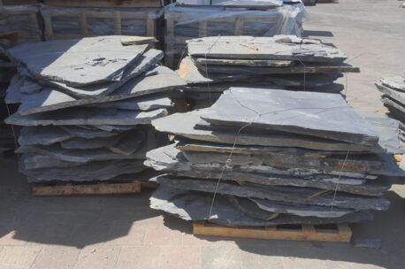 Leisteen flagstone XL  zwart 80-150 cm  160kg/m²