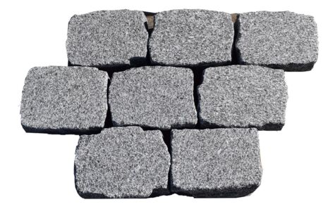 Kassei Graniet 20x14x7.5 G54N gebrand/gekloven zijde 31st/m²