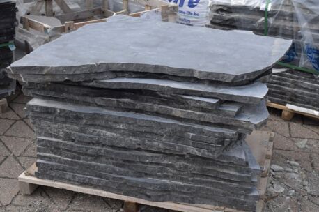 Blauwe hardsteen Flagstone XL  80-120x3 cm  +/-85kg/m²